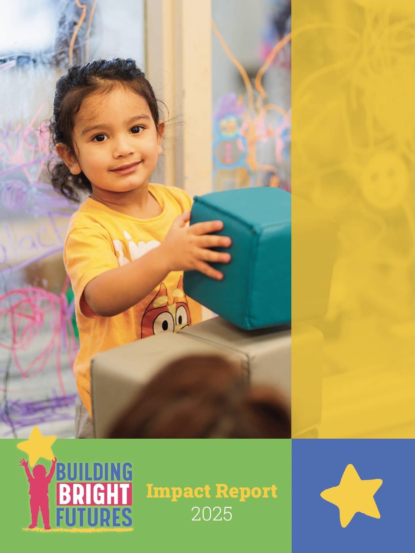 The cover of the 2025 Impact Report from Building Bright Futures